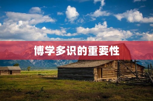 博学多识的重要性