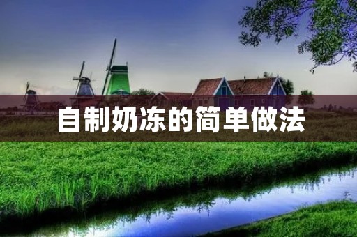 自制奶冻的简单做法 自制奶冻的简单做法