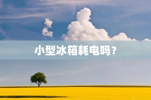 小型冰箱耗电吗?