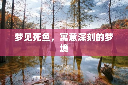 梦见死鱼，寓意深刻的梦境
