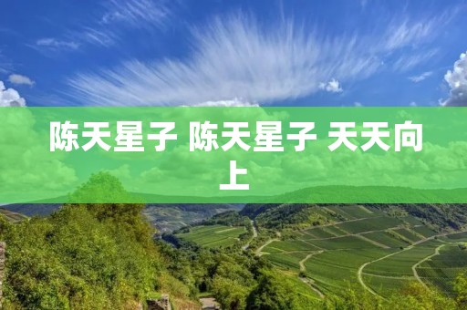 陈天星子 陈天星子 天天向上 陈天星子 陈天星子 天天向上