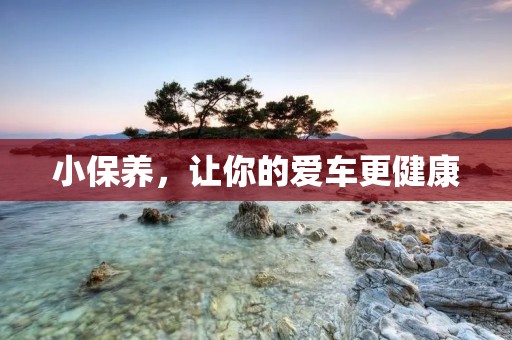 小保养,让你的爱车更健康 小保养,让你的爱车更健康