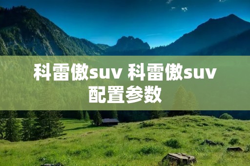 科雷傲suv 科雷傲suv配置参数