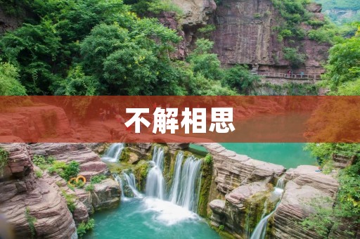 不解相思:一段无尽的思念 不解相思:一段无尽的思念