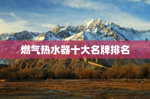 燃气热水器十大名牌排名
