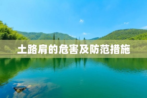 土路肩的危害及防范措施