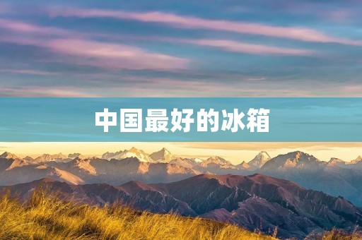 中国最好的冰箱：海尔冰箱品牌推荐