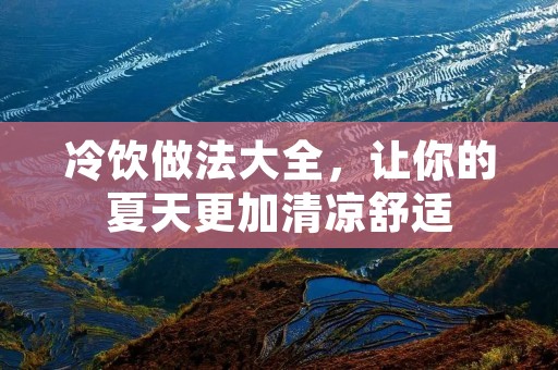 冷饮做法大全，让你的夏天更加清凉舒适