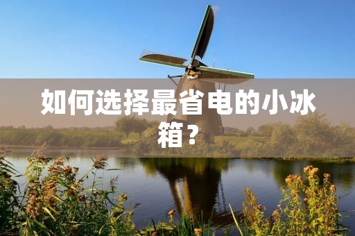 如何选择最省电的小冰箱？