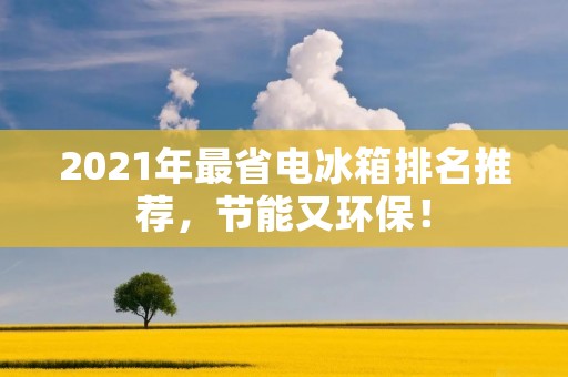 2021年最省电冰箱排名推荐，节能又环保！