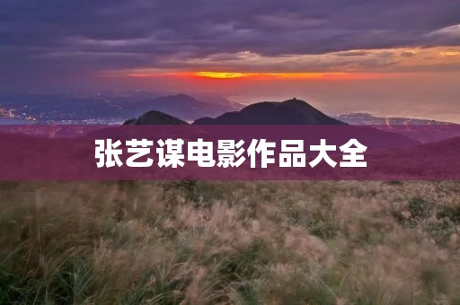 张艺谋电影作品大全