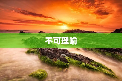 不可理喻:当我们面对无法理解的事物时 不可理喻:当我们面对无法理解的事物时