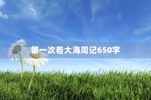 第一次看大海周记650字