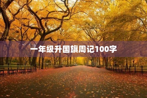 一年级升国旗周记100字 一年级升国旗周记100字