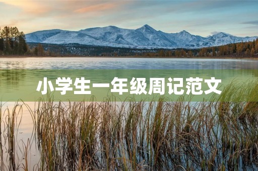 小学生一年级周记范文