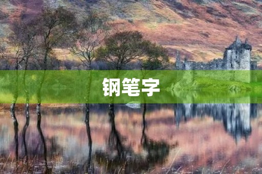 钢笔字