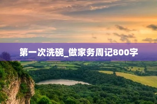 第一次洗碗_做家务周记800字 第一次洗碗_做家务周记800字