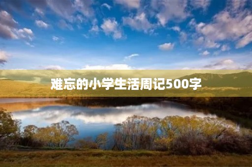 难忘的小学生活周记500字