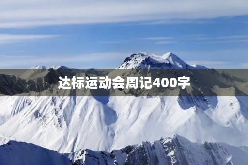 达标运动会周记400字