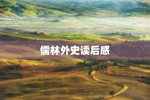儒林外史读后感 儒林外史读后感