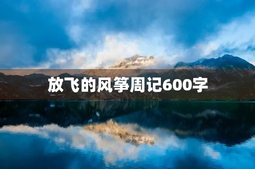 放飞的风筝周记600字 放飞的风筝周记600字