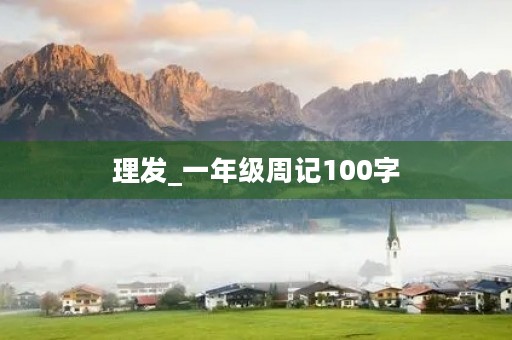 理发_一年级周记100字