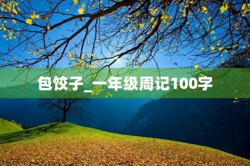 包饺子_一年级周记100字 包饺子_一年级周记100字