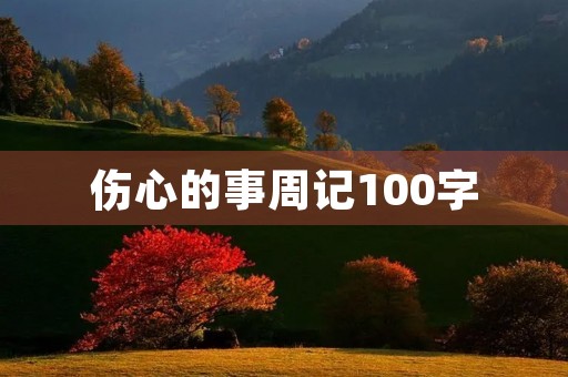 伤心的事周记100字