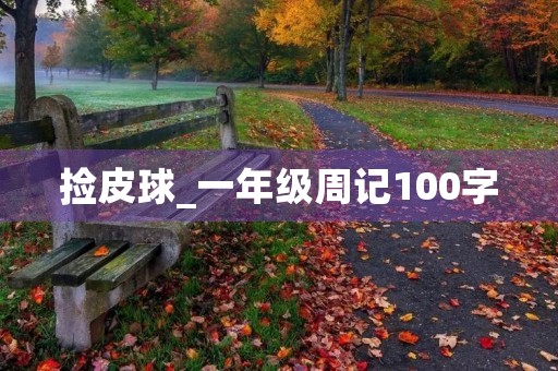 捡皮球_一年级周记100字 捡皮球_一年级周记100字