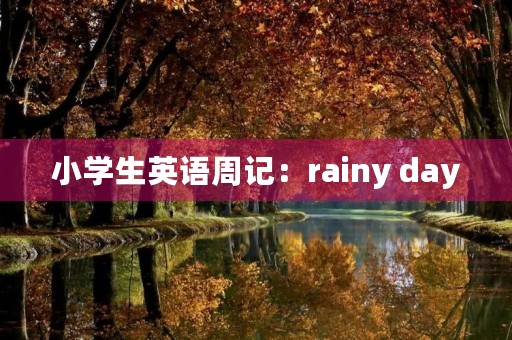 小学生英语周记：rainy day