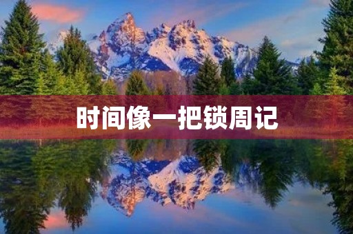 时间像一把锁周记
