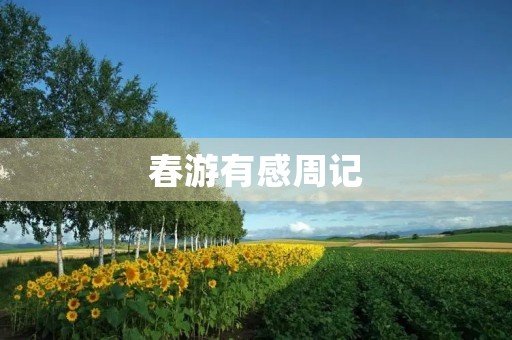 春游有感周记 春游有感周记