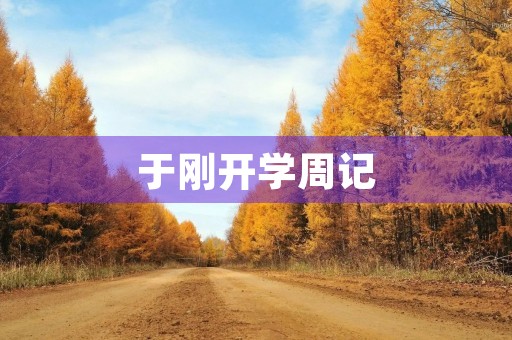 于刚开学周记