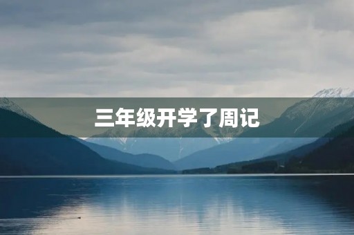 三年级开学了周记