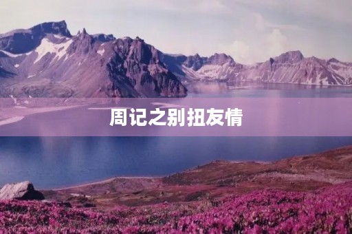 周记之别扭友情