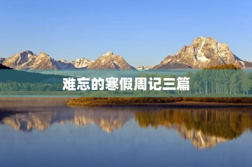 难忘的寒假周记三篇