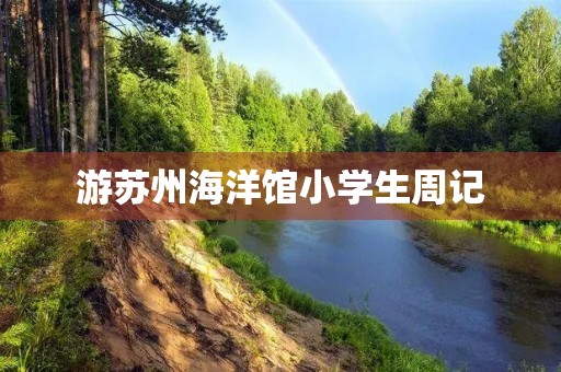 游苏州海洋馆小学生周记