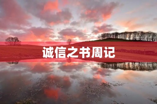 诚信之书周记 诚信之书周记