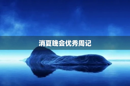 消夏晚会优秀周记