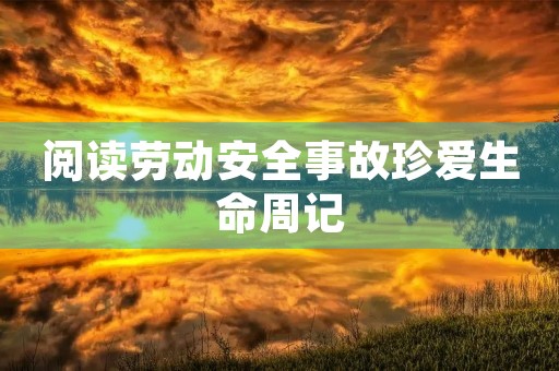 阅读劳动安全事故珍爱生命周记