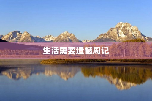生活需要遗憾周记