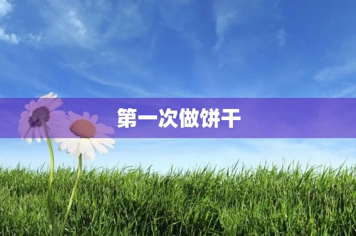 第一次做饼干 第一次做饼干