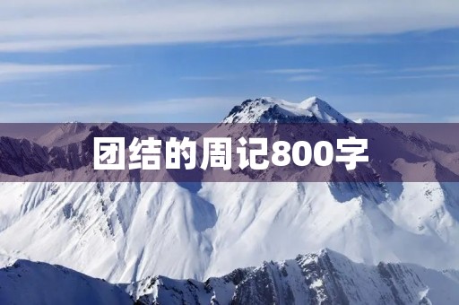团结的周记800字