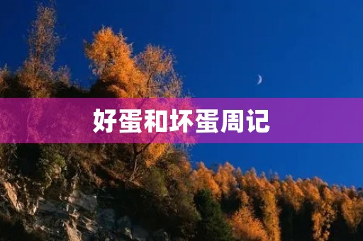 好蛋和坏蛋周记 好蛋和坏蛋周记