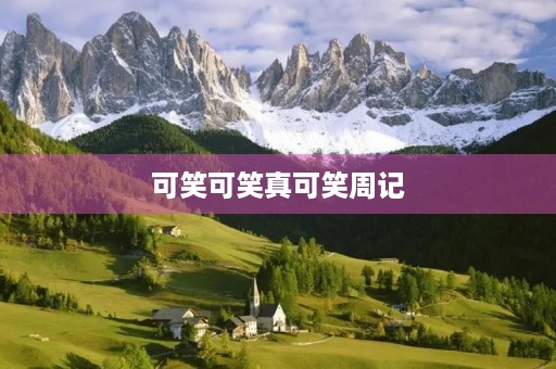 可笑可笑真可笑周记