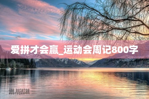 爱拼才会赢_运动会周记800字