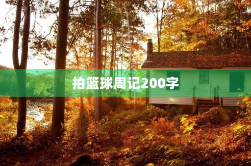 拍篮球周记200字 拍篮球周记200字