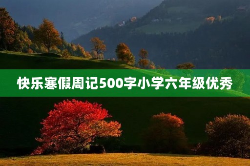 快乐寒假周记500字小学六年级优秀 快乐寒假周记500字小学六年级优秀