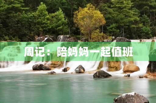 周记：陪妈妈一起值班