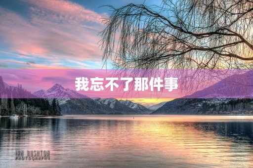 我忘不了那件事 我忘不了那件事